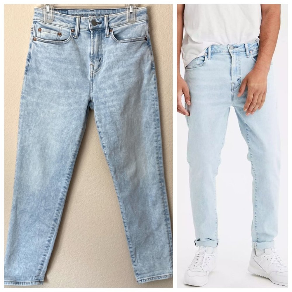 American Eagle Dad Jean Light Wash 26x28 Jeans